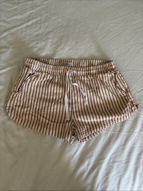 Billabong Road Trippin Striped Drawstring Women’s Shorts - Beige/Brown